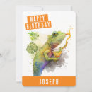 Search for chameleon birthday cards Watercolor