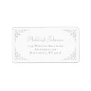 Search for silver return address labels Elegant