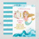 Search for cute mermaid invitations Gold glitter