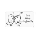 Search for lovebird wedding return address labels Engagement