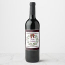 Search for happy holiday wine labels Wreath
