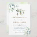 Search for green 30th birthday invitations Green and gold