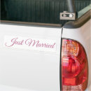 Search for just married bumper stickers Newlywed