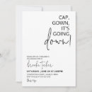 Search for black cap and gown graduation invitations Funny
