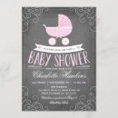 Search for carriage baby girl shower invitations Modern