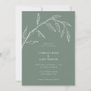 Search for floral pattern wedding invitations Sage green