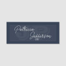 Search for white name tags Navy blue