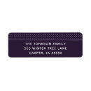 Search for polka dot return address labels Purple