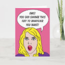 Search for funny girls cards Illustration