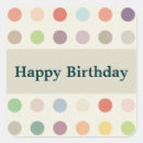 Search for polka dot happy birthday stickers Dots