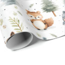 Search for winter forest wrapping paper White