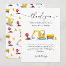 Search for construction thank you cards Construction baby shower