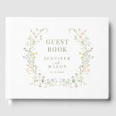 Search for wildflowers wedding guest books Spring summer fall