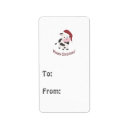 Search for funny cow return address labels Santa