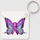 Search for awareness butterfly key rings Survivor