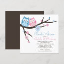 Search for cute owls square invitations Pink