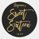 Search for modern sweet sixteen stickers Glam