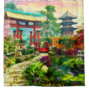 Search for japanese garden shower curtains Sakura