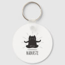 Search for yoga cat key rings Meditation