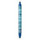 Search for blue and white striped pens For her