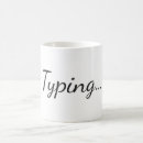 Search for typing mugs Text