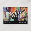 Search for rock band business cards Grunge