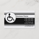 Search for disability business cards Handicap