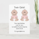 Search for new born baby girl cards Twins