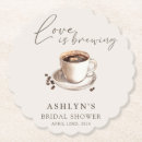 Search for love is brewing coasters Watercolor