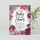 Search for burgundy baby shower invitations Watercolor