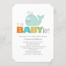 Search for whale baby boy shower invitations Modern