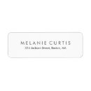 Search for contemporary return address labels Modern