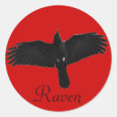 Search for flying raven stickers Crow