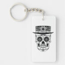 Search for day of the dead key rings Skeleton