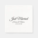 Search for just married napkins Script