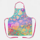 Search for love pattern aprons I love you