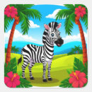 Search for zebra cartoon stickers Wildlife