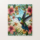 Search for hummingbird puzzles Floral