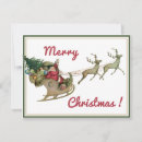 Search for vintage reindeer christmas cards Sleigh