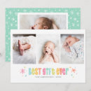 Search for seasonal birth announcement cards Snowflakes