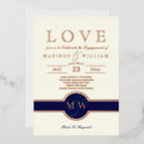 Search for navy blue gold ivory invitations Chic