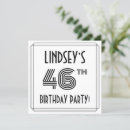 Search for 46th birthday invitations Elegant