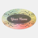 Search for oval design stickers Vintage