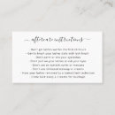 Search for care instructions business cards Simple