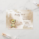 Search for palm leaves baby shower invitations Teddy bear