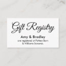 Search for bridal registry Black and white