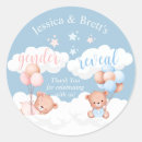 Search for gender reveal boy or girl stickers Pink or blue
