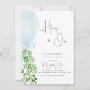 Search for simple blue 1st birthday invitations Watercolor