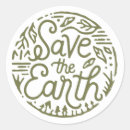 Search for environment protection stickers Save the earth
