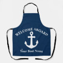 Search for nautical aprons Welcome aboard